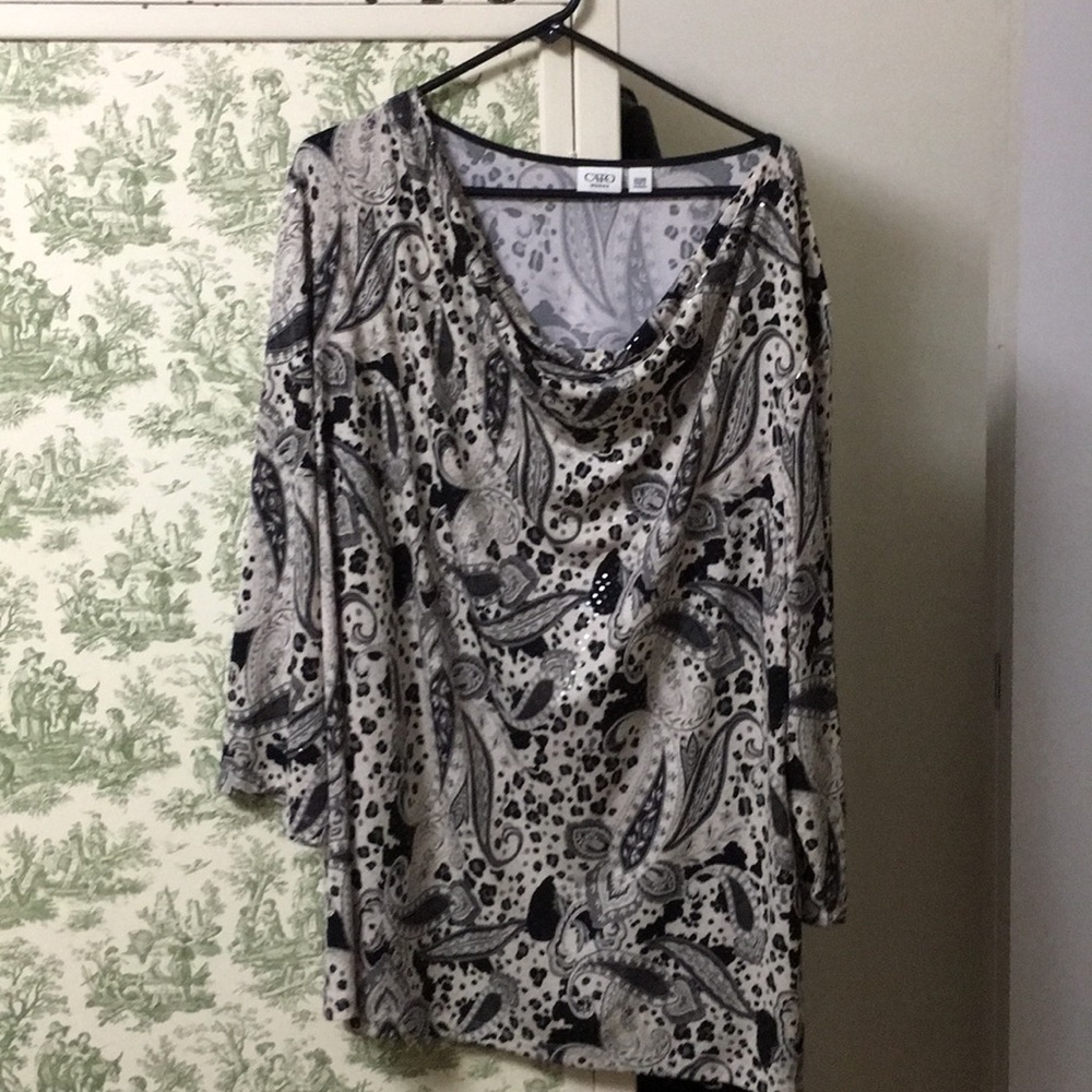 Paisley sparkles through the top